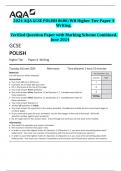 2024 AQA GCSE POLISH 8688&sol;WH Higher Tier Paper 4  Writing&period;  Verified Question Paper with Marking Scheme Combined&period;  June 2024 