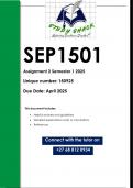 SEP1501 Assignment 2 &lpar;QUALITY ANSWERS&rpar; Semester 1 2025