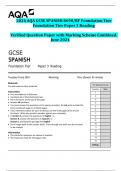 2024 AQA GCSE SPANISH 8698&sol;RF Foundation Tier  Foundation Tier Paper 3 Reading  Verified Question Paper with Marking Scheme Combined&period;  June 2024 