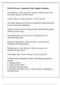 NUR 410 Exam 1 Questions With Complete Solutions