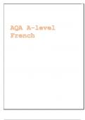 Exam &lpar;elaborations&rpar; AQA A-level French