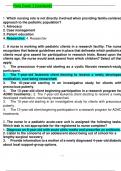 ATI Pediatric Exam Test Bank &ndash; 50 Questions and Verified Answers for NCLEX&period;