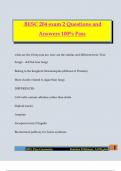 BESC 204 exam 2 Questions and Answers 100&percnt; Pass