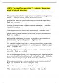 AMCA Physical Therapy Aide Prep Guide&colon; Questions With In-Depth Solutions
