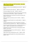 AMCA Physical Therapy Aide Prep Guide - Questions With Detailed Solutions