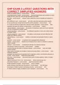 GHP EXAM 2 LATEST QUESTIONS WITH CORRECT SIMPLIFIED ANSWERS