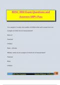 BESC 3010 Exam Questions and Answers 100&percnt; Pass