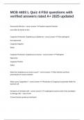 MCB 4403 L Quiz 4 FSU questions with verified answers rated A&plus; 2025 updated