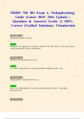 NR283&sol; NR 283 Exams 1&comma;2 & Final Exams&colon; Pathophysiology &lpar;Latest 2025&sol; 2026 Updates STUDY BUNDLE WITH COMPLETE SOLUTIONS&rpar; &vert; Questions & Answers&vert; Grade A&vert; 100&percnt; Correct &lpar;Verified Solutions&rpar;- Chamberlain