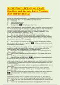 301 NC POST-LICENSING EXAM Questions and Answers Latest Versions 2025 TOP RATED A&plus;