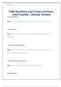 C483 Questions and Correct Answers&sol;  Latest Update &sol; Already Graded 