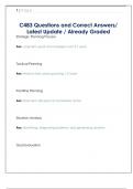 C483 Questions and Correct Answers&sol;  Latest Update &sol; Already Graded