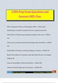 CHFI Prep Exam Questions and Answers 100&percnt; Pass