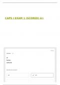CAPS I EXAM 1 &lpar;SCORED&rpar; A&plus;