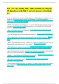 PSI&colon; LIFE&comma; ACCIDENT&comma; AND HEALTH PRACTICE EXAM&vert; 75 Questions with 100 &percnt; correct Answers &vert; Verified &vert; A&plus;