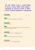 NR 325&sol; NR325 Exams 1&comma;2 & Final Exams&colon; Adult Health II &lpar;Latest 2025&sol; 2026 Updates STUDY BUNDLE WITH COMPLETE SOLUTIONS&rpar; &vert; Questions & Answers&vert; Grade A&vert; 100&percnt; Correct &lpar;Verified Solutions&rpar;- Chamberlain