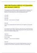 BSN 246 Practice HESI &lpar;1 & 2&rpar; Question and answers rated A&plus;