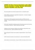 USPAP 15-Hour Course Questions with 100&percnt; Correct Answers &vert; Latest Version 2024&sol;2025 &vert; Expert Verified &vert; Ace the Test