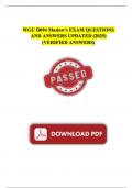 WGU D094 Maslow's EXAM QUESTIONS AND ANSWERS UPDATED &lpar;2025&rpar; &lpar;VERIFIED ANSWERS&rpar;