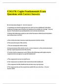 Bundle For COGS 170 Exams Questions with Correct Answers