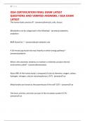 ISSA CERTIFICATION FINAL EXAM LATEST QUESTIONS AND VERIFIED ANSWERS &sol; ISSA EXAM LATEST