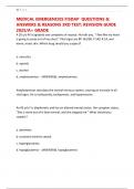 MEDICAL EMERGENCIES FISDAP  QUESTIONS & ANSWERS & REASONS 3RD TEST&semi; REVISION GUIDE 2025&sol;A&plus; GRADE