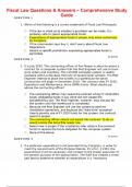  Fiscal Law Questions & Answers &ndash; Comprehensive Study Guide