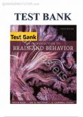 An Introduction to Brain and Behavior 6th Edition by Bryan Kolb&comma; Ian Q&comma; Whishaw&comma; G&comma; Campbell Teskey&comma; All Chapters 1-16 Complete Guide A&plus; TEST BANK