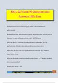 BIOL-227 Exam &num;3 Questions and Answers 100&percnt; Pass