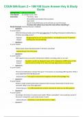  COUN 506 Exam 2 &ndash; 100&sol;100 Score Answer Key & Study Guide 