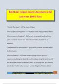 BIOL227 Algae Exam Questions and Answers 100&percnt; Pass
