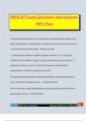 BIOL227 Exam Questions and Answers 100&percnt; Pass