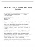 MGMT 461 Exam 3 Questions With Correct Solutions