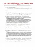  CPR & BLS Exam 2024&sol;2025 &ndash; AHA Answered Study Guide 