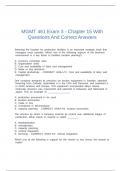 MGMT 461 Exam 3 - Chapter 15 With Questions And Correct Answers