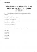 DDHS 3120 DENTAL ANATOMY  EXAM W&period;8  EXAM 2025 QUESTIONS AND ANSWERS GRADED A&plus;