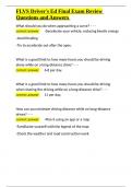 FLVS Driver-s Ed Final Exam Review Questions and Answers&period;docx