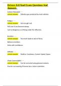 Drivers Ed Final Exam Questions And Answers&period;docx