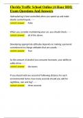 Florida Traffic School Online &lpar;4-Hour BDI&rpar; Exam Questions And Answers&period;docx