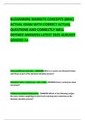   BLOOMBERG MARKETS CONCEPTS &lpar;BMC&rpar;  ACTUAL EXAM WITH CORRECT ACTUAL QUESTIONS AND CORRECTLY WELL DEFINED ANSWERS LATEST 2025 ALREADY GRADED A&plus; 