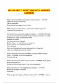 NP 235 UNIT 7 QUESTIONS WITH VERIFIED ANSWERS