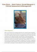  ️ Case Study &ndash; Heart Failure&colon; Donald Bergman&rsquo;s Clinical Assessment & Management ️