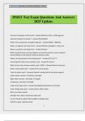 BMST Test Exam Questions And Answers 2025 Update&period;