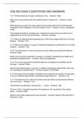 CSS 202 EXAM 3 QUESTIONS AND ANSWERS