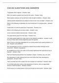 CSS 202 QUESTIONS AND ANSWERS