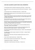 CSS 202 QUIZZES QUESTIONS AND ANSWERS