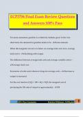 ECP3704 Final Exam Review Questions and Answers 100&percnt; Pass