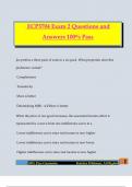 ECP3704 Exam 2 Questions and Answers 100&percnt; Pass