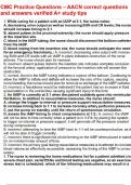 CMC Practice Questions &ndash; AACN correct questions and answers verified A&plus; study tips&period;pdf