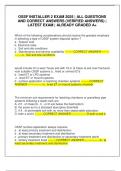 OSSF INSTALLER 2 EXAM 2025 &vert; ALL QUESTIONS AND CORRECT ANSWERS &lpar;VERIFIED ANSWERS&rpar; &vert; LATEST EXAM &vert; ALREADY GRADED A&plus;